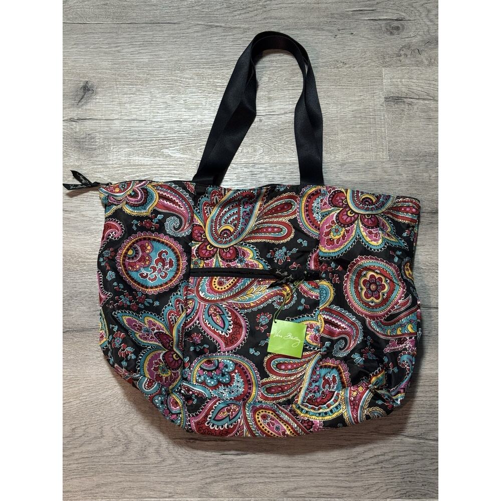 Vera Bradley Tote In A Pouch Parisian Paisley Brand New With Tags